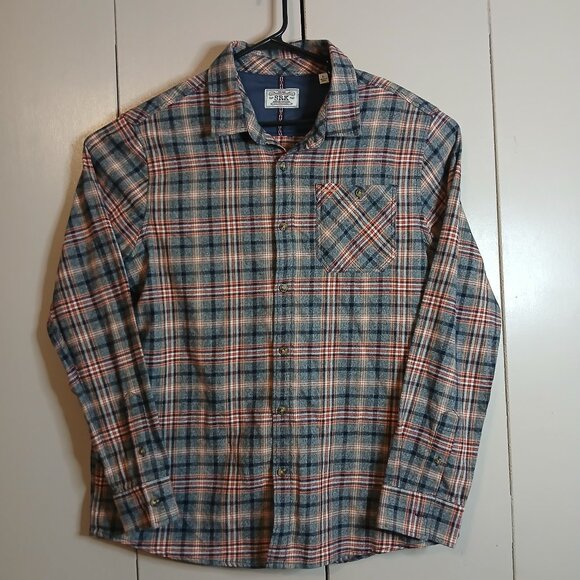 SRK Sunrise Kingdom Large Black/Red Plaid Fleece Shirt (0348P3) - Picture 1 of 10